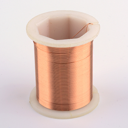 Honeyhandy Copper Jewelry Wire, Sandy Brown, 26 Gauge, 0.4mm, about 9 Feet(3 yards)/roll, 12 rolls/box
