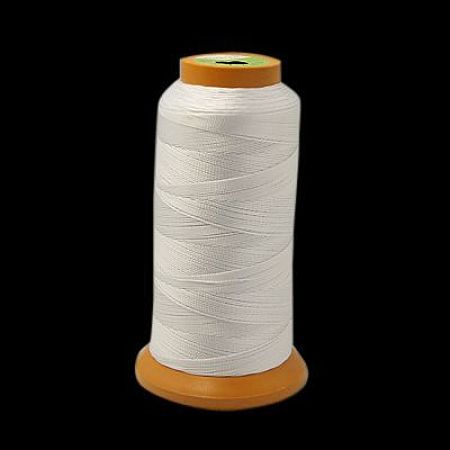 Honeyhandy Nylon Sewing Thread, White, 0.1mm, about 640~680m/roll