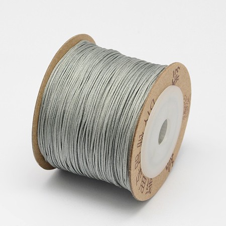 Honeyhandy Nylon Threads, Silver, 0.6mm, about 109.36 yards(100m)/roll