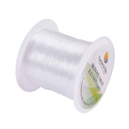 PandaHall Elite 1 Roll 40m/ 43yards 0.4mm Crystal Clear Nylon Thread Fishing Line Wire for DIY Beads Craft