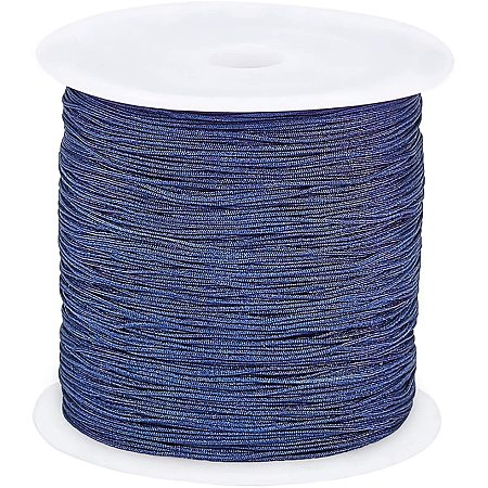 ARRICRAFT 1 Roll 150 Yards 0.5mm Nylon Cord for Chinese Knotting, Kumihimo, Beading, Macramé, Jewelry Making, Sewing- PrussianBlue