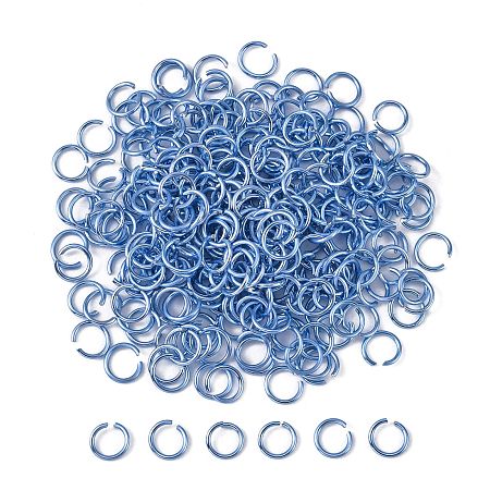Honeyhandy Aluminum Wire Open Jump Rings, Lilac, 20 Gauge, 6x0.8mm, Inner Diameter: 5mm, about 2150pcs/50g