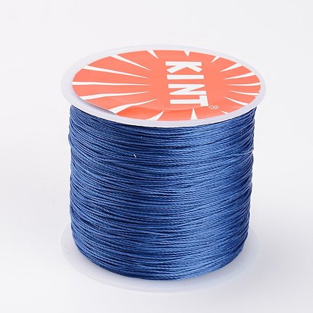 NBEADS 0.5mm 115 Yards Royal Blue Beading Cords and Threads Crafting Cord Waxed Thread for Jewelry Making Bracelet