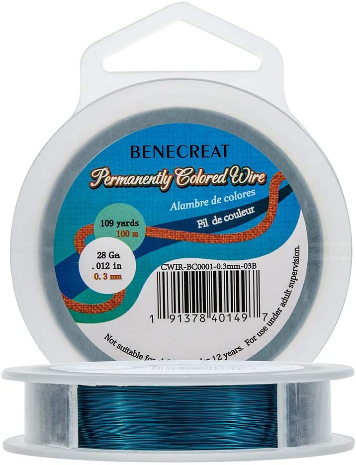 Beebeecraft BENECREAT 28 Gauge 109yard Craft Wire Jewelry Wire Copper  Beading Wire (Unplated) for Jewelry Making Supplies and Crafting