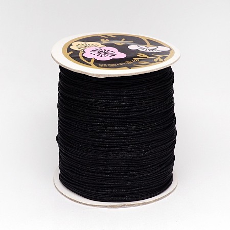 Honeyhandy Nylon Thread, Black, 2mm, about 98.42 yards(90m)/roll