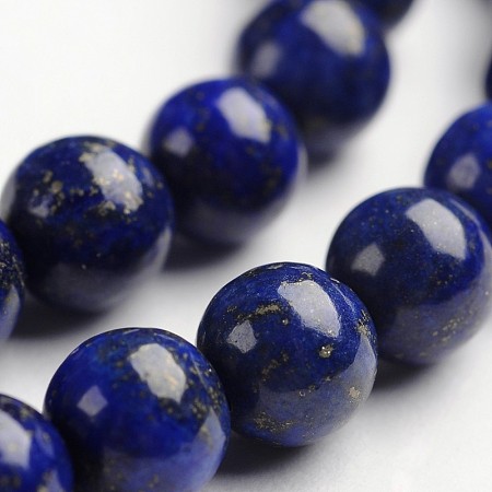 Arricraft Round Natural Lapis Lazuli Gemstone Bead Strands, Dyed, 6mm, Hole: 1mm, about 64pcs/strand, 14.9 inches