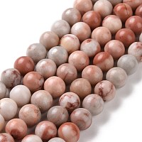 Natural Gemstone Beads Strands, Round, 8mm, Hole: 1.2mm, about 46~48pcs/strand, 14.88~15.24''(37.8~38.7cm)