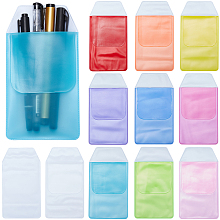 20 Pcs Pocket Protector, 10 Colors PVC Shirt Pocket Protector Plastic Pen Pouch Holder Organizer Nurse Pen Pocket for School Hospital office Supplies