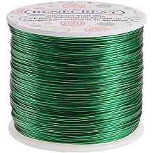 BENECREAT 12 17 18 Gauge Aluminum Wire (18 Gauge,492 FT) Anodized Jewelry Craft Making Beading Floral Colored Aluminum Craft Wire - Green