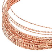 BENECREAT 22 Gauge 19.7Ft Twist Jewelry Wire, Copper Craft Wire Copper Beading Wire for Jewelry Making Supplies and Crafting