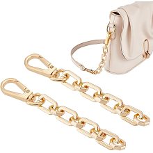 UNICRAFTALE 2 Pcs Bag Extender Chain Iron Metal Link Purse Strap Extender for Shoulder Bag Golden 12.3cm Chain Strap Extender Replacement Accessory Bag Chain Straps for Purse Clutch Handbag