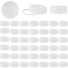 OLYCRAFT 50Pcs Plastic Bottle Caps White Screw-On Caps 38mm Inner Diameter Bottle Jug Storage Cap Lids White Plastic Tamper Seal Lids Replacement Caps Twist Cap for Juice Bottles Dispenser Caps