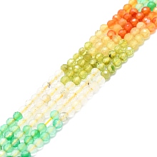 Honeyhandy Natural Mixed Gemstone Beads Strands, Faceted, Round, 3mm, Hole: 0.7mm, about 132pcs/strand, 15.16''~15.55''(38.5~39.5cm)