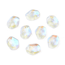 Honeyhandy Glass Rhinestone Cabochons, Nail Art Decoration Accessories, Nuggets, Crystal, 10x8x3.5mm