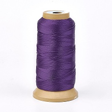 Honeyhandy Polyester Thread, for Custom Woven Jewelry Making, Indigo, 1mm, about 230m/roll