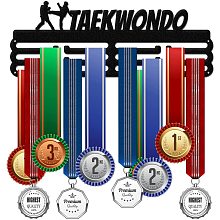 GLOBLELAND Taekwondo Medal Holder Display Hanger Rack Frame for Sport Race Metal Medal Hanger for Taekwondo Competition,15.75x6Inches