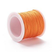 Honeyhandy Nylon Thread, DIY Material for Jewelry Making, Dark Orange, 1mm, 100yards/roll