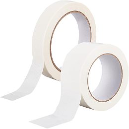 GORGECRAFT 43.7 Yards 2 Sizes Cloth Bookbinding Repair Tape Antislip Adhesive Polyethylene Tape Non Reflective Roll White Hinging Archival Safe Tape for Bookbinders Antique Books 0.8 Inch 2 Inch Width