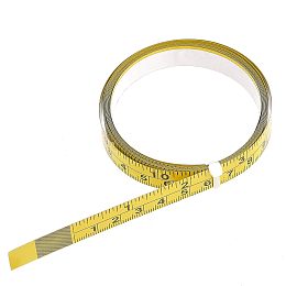 CHGCRAFT 78Inch Adhesive Backed Tape Measure Adhesive Backed Ruler for Workbench Woodworking, Yellow