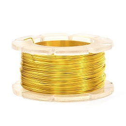 Honeyhandy Round Copper Craft Wire, for Jewelry Making, Long-Lasting Plated, Gold, 26 Gauge, 0.4mm, about 65.61 Feet(20m)/roll