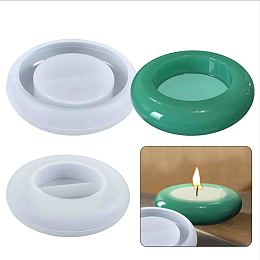 Honeyhandy Silicone Candlestick Mat Molds, Resin Casting Molds, For UV Resin, Epoxy Resin Craft Making, Candle Holder, White, 90.5x21.5mm, Inner Size: 87x20mm