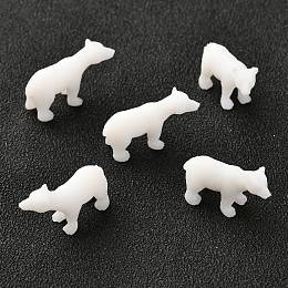 Honeyhandy 3D Resin Model, UV Resin Filler, Epoxy Resin Jewelry Making, Polar Bear, White, 12x19x6mm