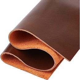 OLYCRAFT 11.8"x11.8" Leather Sheets Tooling Leather Square Cowhide Leather Sheets for Crafts Genuine Leather 1.5mm Thick for Crafts Tooling Sewing Hobby Wallet Workshop - Coconut Brown