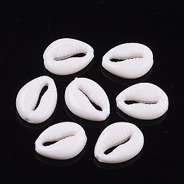 Honeyhandy Opaque Acrylic Beads, Cowrie Shell, Seashell Color, 17.5x13.5x5.5mm, Hole: 2mm, about 700pcs/500g