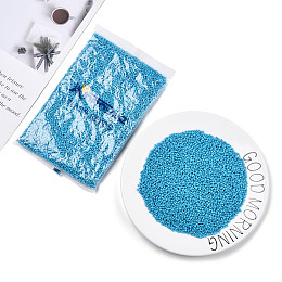 Honeyhandy Baking Paint Glass Seed Beads, Dark Turquoise, 12/0, 1.5~2mm, Hole: 0.5~1mm, about 30000pcs/bag