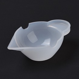 Honeyhandy Silicone Mixing Cups, White, 63x21x43mm, Inner Diameter: 58x40mm