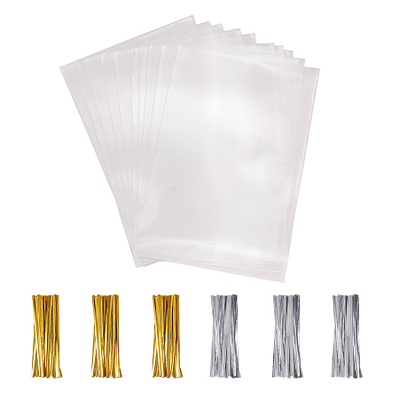 Pandahall Elite 100 Pcs Clear Treat Bags Clear Cello Bags 3.9 x 5.9