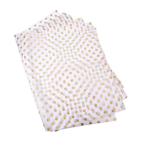 PandaHall Elite 50 Sheet 75x50cm Polka Dots Tissue Paper Dot Gift Wrapping Paper for Parcel Present Wine Bottles DIY Craft Wrapping Party Favors, Camel