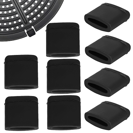 GORGECRAFT 20Pcs Air Fryer Rubber Bumpers Air Fryer Tray Rubber Feet Non-Scratch Protective Covers for Fryer Grill Pan Plate Replacement Parts Home Kitchen Small Appliance Accessories