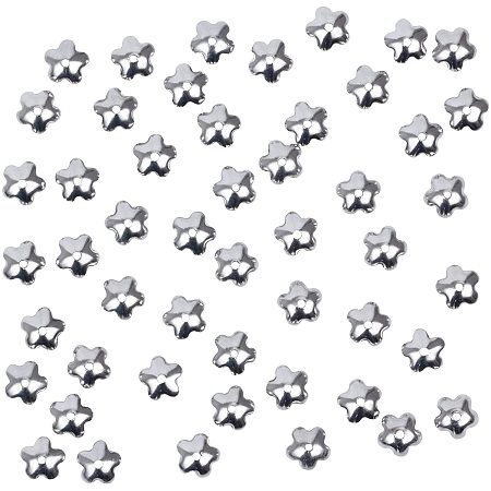 Pandahall Elite 1000pcs Stainless Steel Flower Petal Bead Caps Metal Spacer Beads for Bracelet Necklace Jewelry Making - Original Color