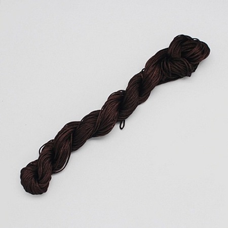Honeyhandy 10M Nylon Jewelry Thread, Nylon Cord for Custom Woven Bracelets Making, Coconut Brown, 2mm