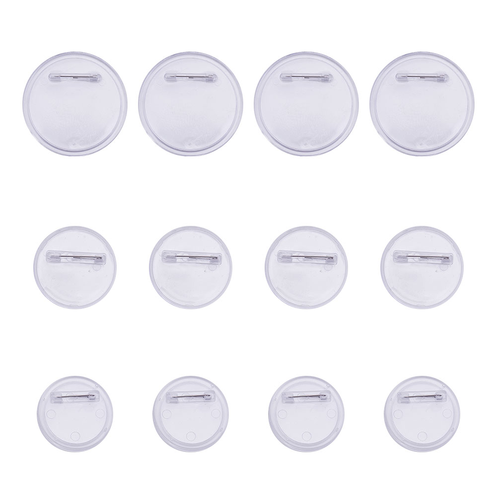 2.36 Clear Badges Kit with Pin for Craft Supplies/Activities/DIY Badges Yesland 60 Sets Acrylic Design Button 