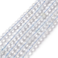 Natural Topaz Crystal Beads Strands, Faceted, Round, 6mm, Hole: 1mm, about 69pcs/strand, 15.16 inch(38.5cm)