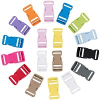 PandaHall Elite 26pcs 13 Colors Side Quick Release Plastic Buckles, 1 Inch Adjustable Colorful Buckles Plastic Buckle Clips for DIY Making Luggage Strap, Pet Collar, Backpack Repairing