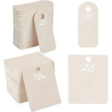 NBEADS 200 Pcs Brooch and Hair Clip Display Cards, Rectangle Brooch Holder Cards Paper Hairpin Display Cards for Hair Barrettes Accessories Jewelry