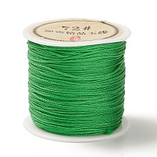 Honeyhandy 50 Yards Nylon Chinese Knot Cord, Nylon Jewelry Cord for Jewelry Making, Green, 0.8mm