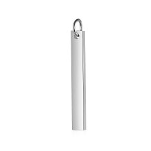 Honeyhandy 201 Stainless Steel Pendants, Rectangle, Stamping Blank Tag, Stainless Steel Color, 20x3x1.5mm, Hole: 3mm