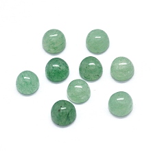 Honeyhandy Natural Green Onyx Agate Cabochons, Half Round/Dome, 4x1.5~2.5mm