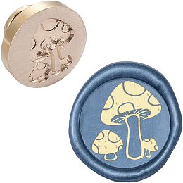 CRASPIRE Wax Seal Stamp Head Replacement Mushroom Removable Sealing Brass Stamp Head Olny for Creative Gift Envelopes Invitations Cards Decoration