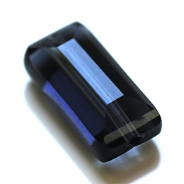 Honeyhandy Imitation Austrian Crystal Beads, Grade AAA, Faceted, Rectangle, Prussian Blue, 10x15.5x7mm, Hole: 0.9~1mm