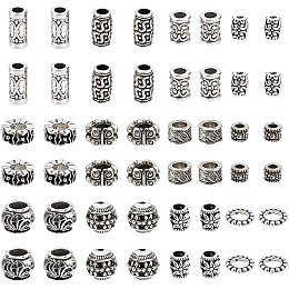 50Pcs Tibetan Silver Charms Spacer Beads Jewelry Findings Making DIY 5MM B276 