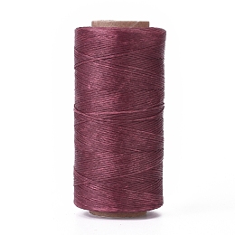 Honeyhandy Waxed Polyester Cord, Micro Macrame Cord, Waxed Sewing Thread, Flat, Medium Violet Red, 0.8mm, about 284.33 yards(260m)/roll