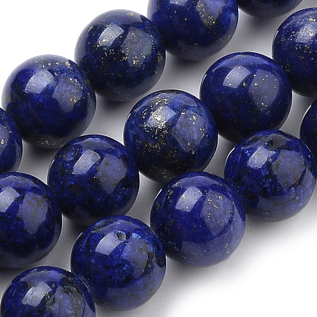 Arricraft Natural Lapis Lazuli Beads Strands, Dyed, Round, 12mm, Hole: 1mm, about 34pcs/strand, 15.7 inches