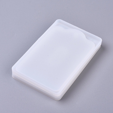 Honeyhandy DIY Rectangle Card Sleeve Silicone Molds, Resin Casting Molds, For UV Resin, Epoxy Resin Jewelry Making, White, 105x67.1x6mm, Inner Size: 94.5x58mm