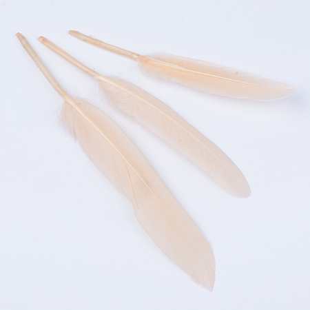 Honeyhandy Goose Feather Costume Accessories, Dyed, PeachPuff, 100~175x13~25mm