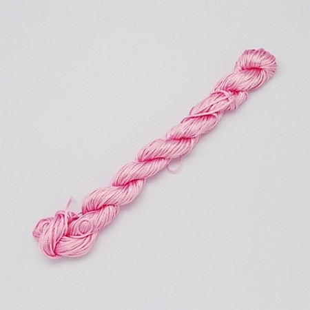 Honeyhandy 22M Nylon Jewelry Thread, Nylon Cord for Bracelets Making, Hot Pink, 1mm